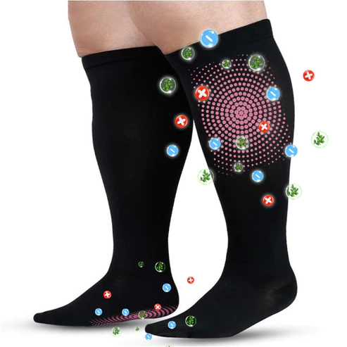 ViastxNon-Binding Tourmaline Thermal Cycle Self-Heating Health Socks