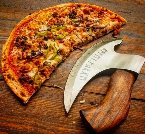 Viking Hatchet Handmade Pizza Cutting Axe