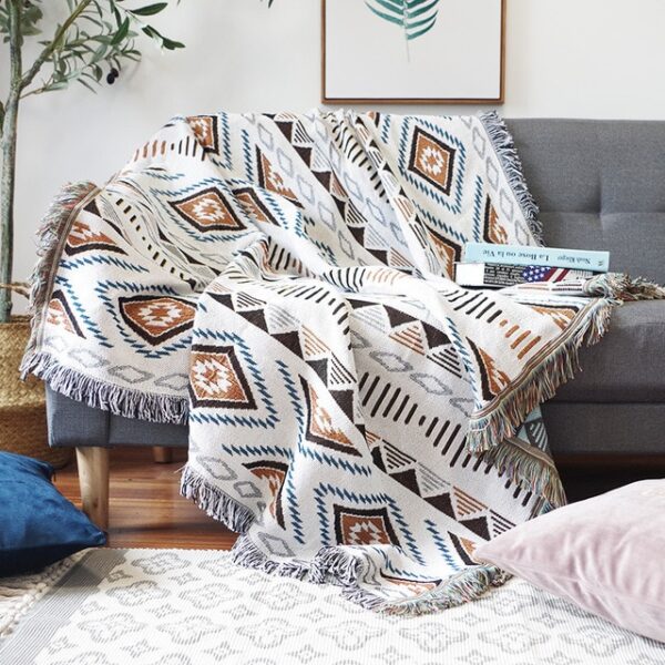 Vintage Pumpkin Sofa Cover Blanket