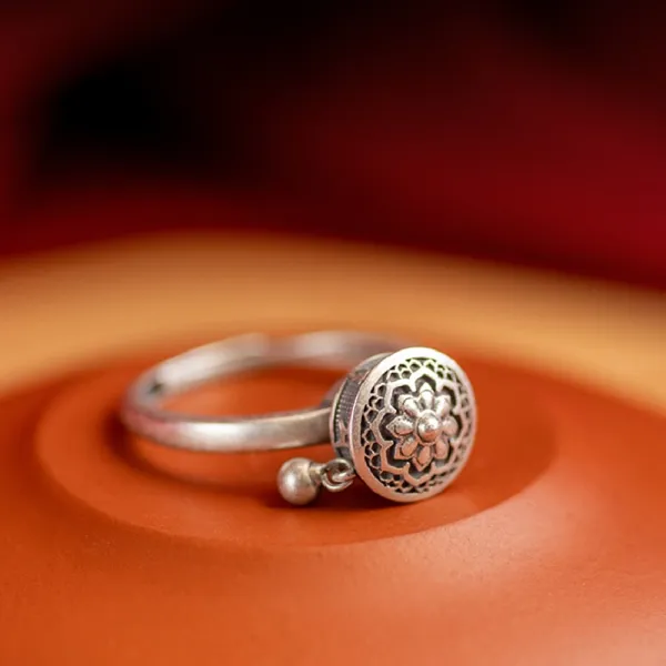 Traditional Lotus Anxiety Relief Ring