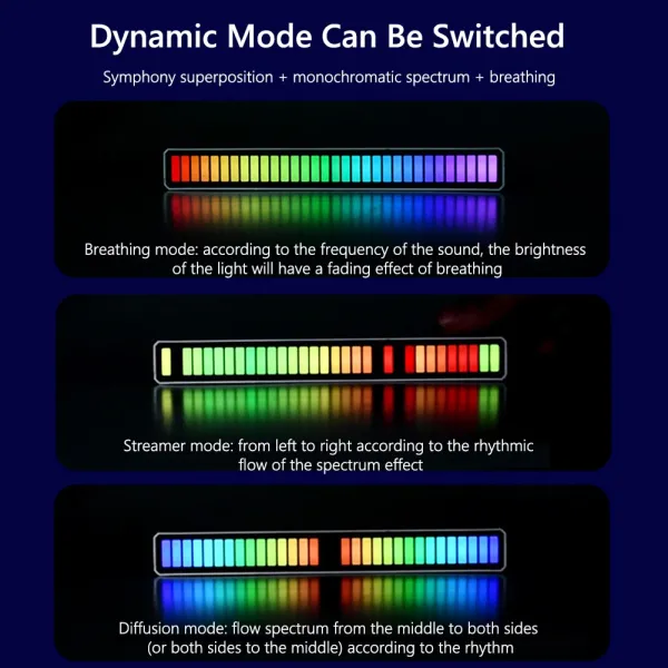 Wireless Sound Activated RGB Light Bar