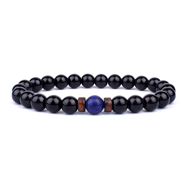 Volcanic Stone Bracelet for Buddhist Gift