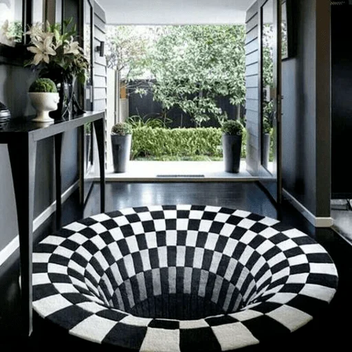 Vortex Illusion 3D Rug