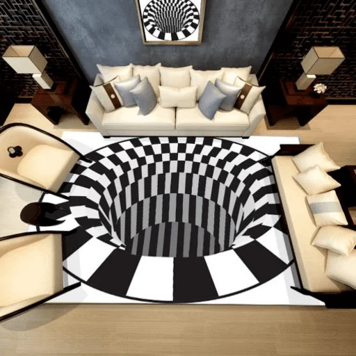 Vortex Illusion 3D Rug