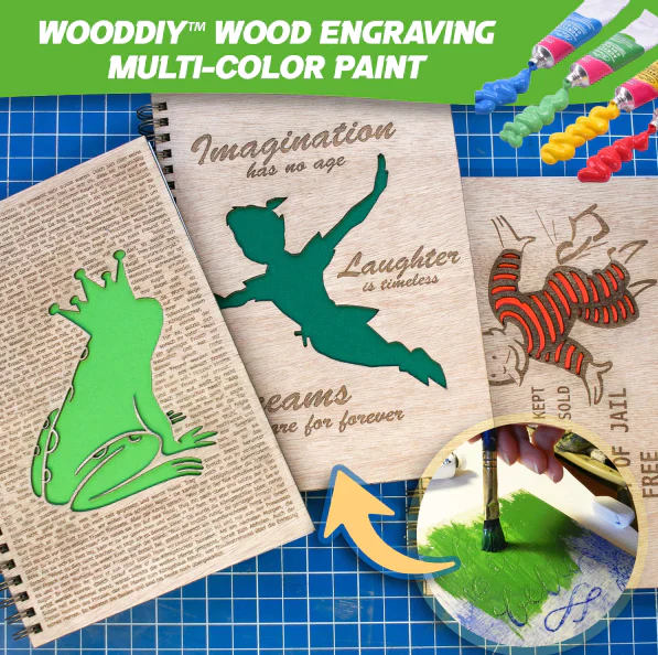 WoodDIY Wood Engraving Multi-Color Paint