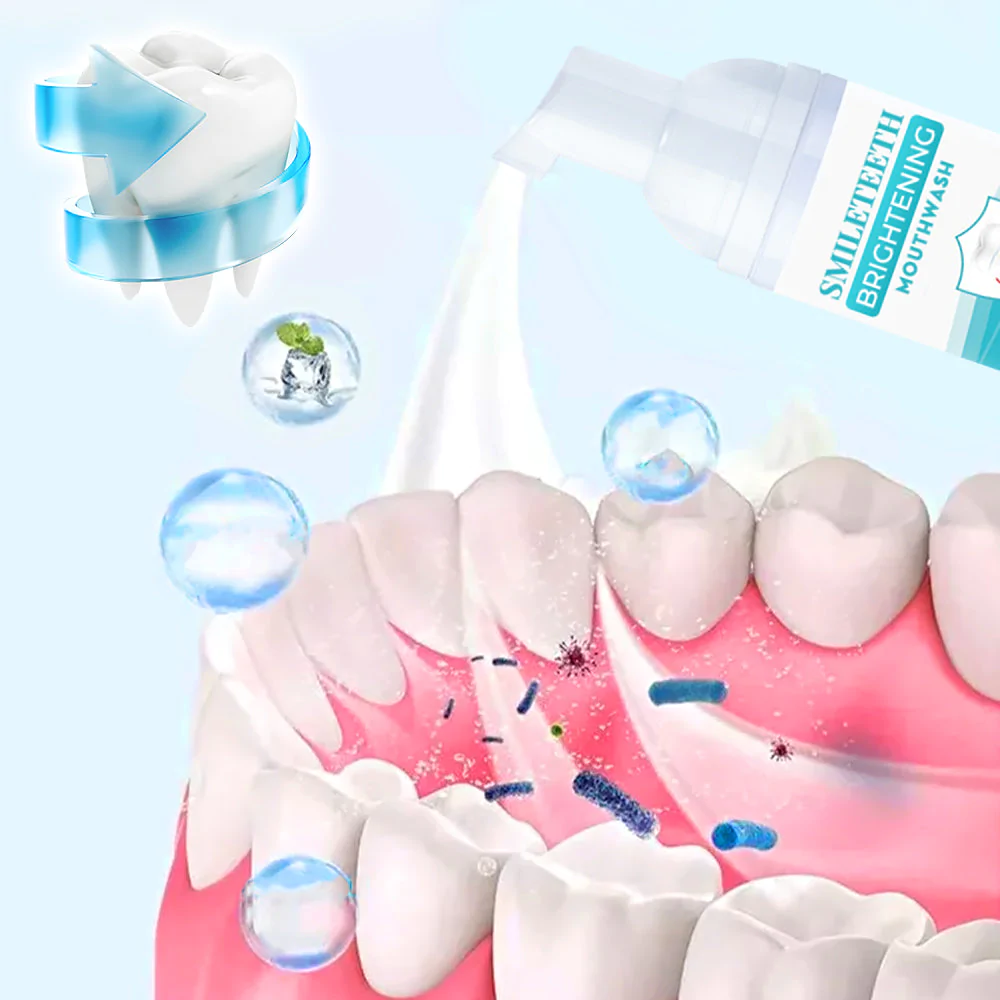 SmileTeeth Brightening Mouthwash Mousse