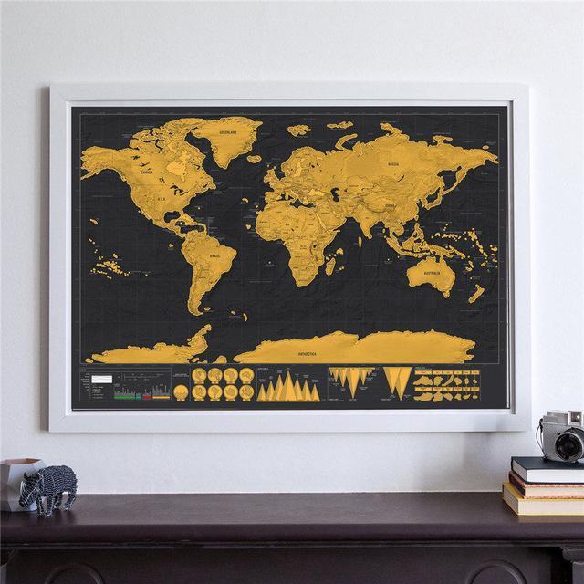 Wanderlust Scratch Off World Map