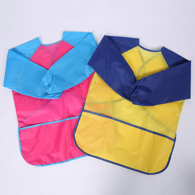 Sleeves Waterproof Baby Apron