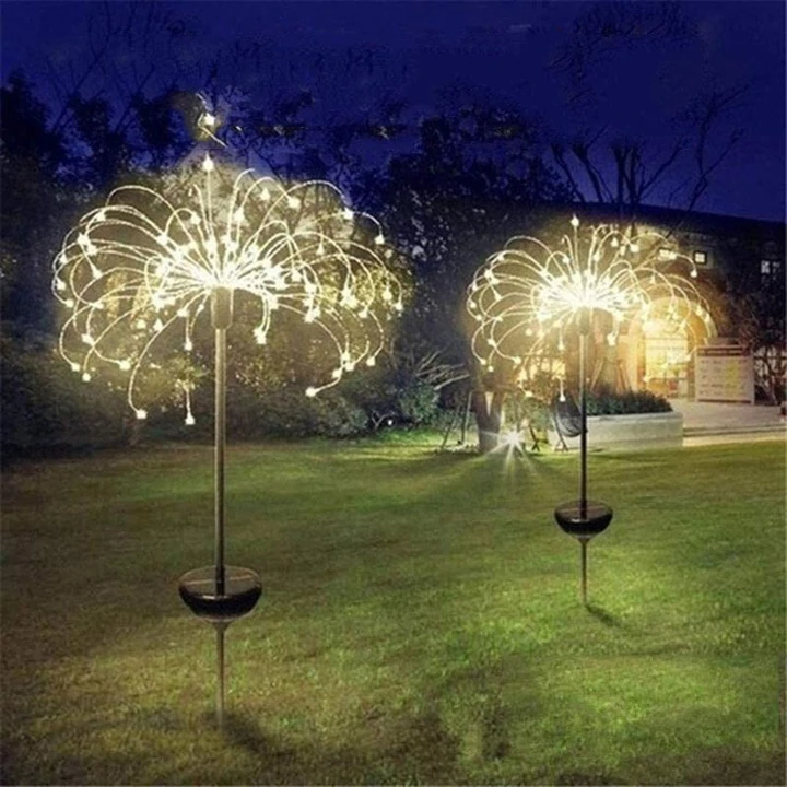 Waterproof Solar Garden Fireworks Lamp