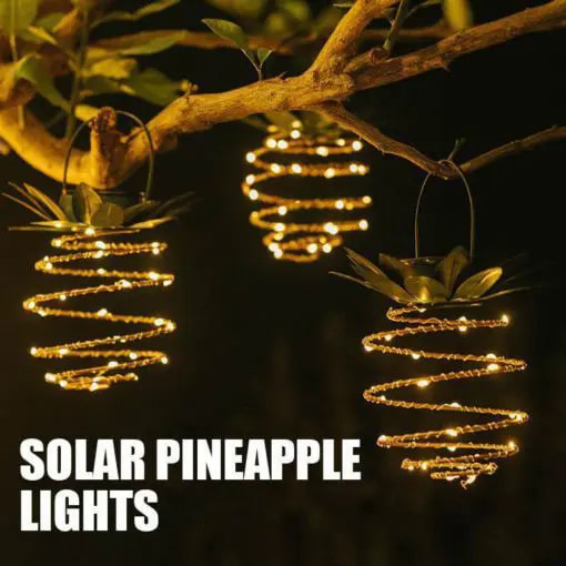 Waterproof Solar Pineapple Lights