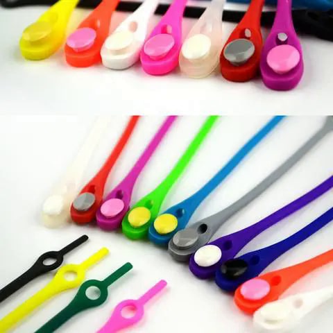 Waterproof silicone Lazy shoelace