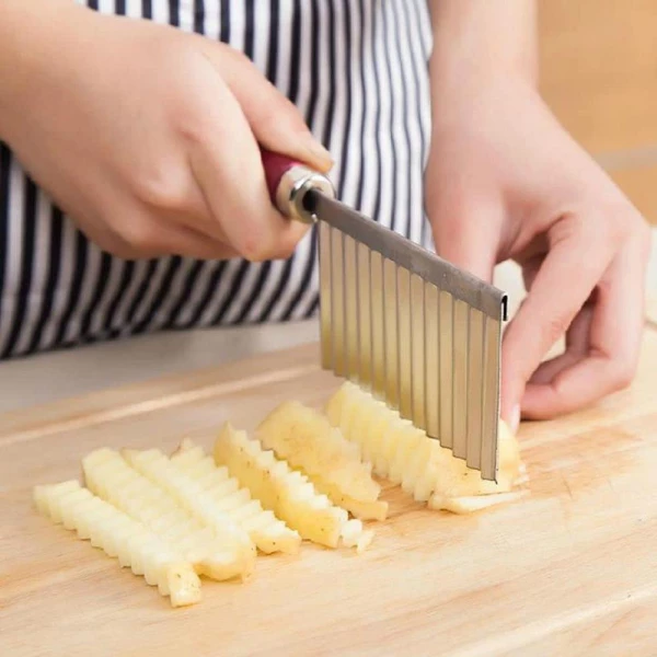 Wavy Crinkle Cutter Knife Vegetable Slicer