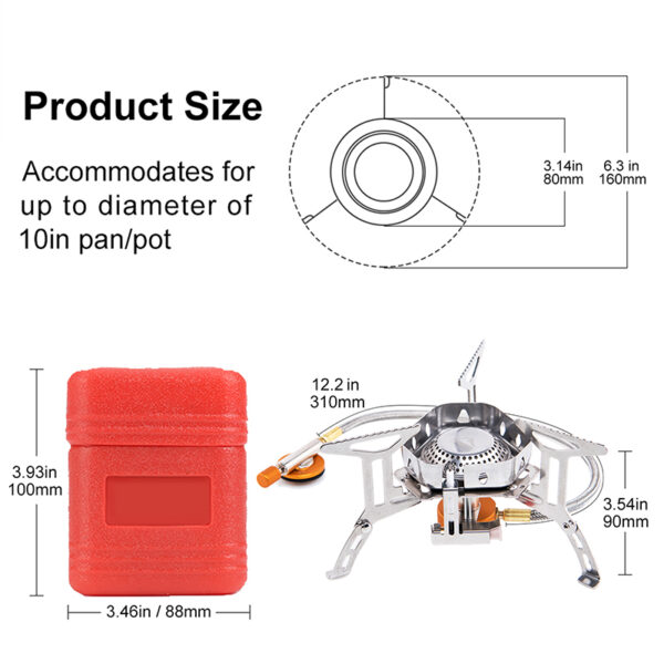 Camping Outdoor Windproof Gas Burner