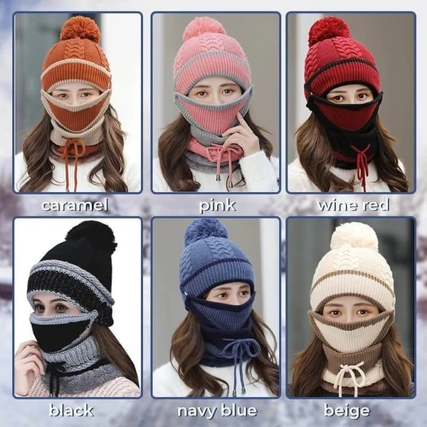 Winter Set-Mask Hat Scarf