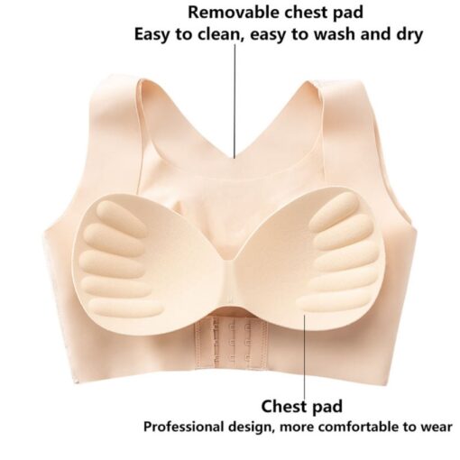 Seamless Front Buckle Support Bra