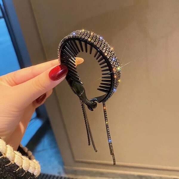 Rhinestone Hairpin Horsetail Clip