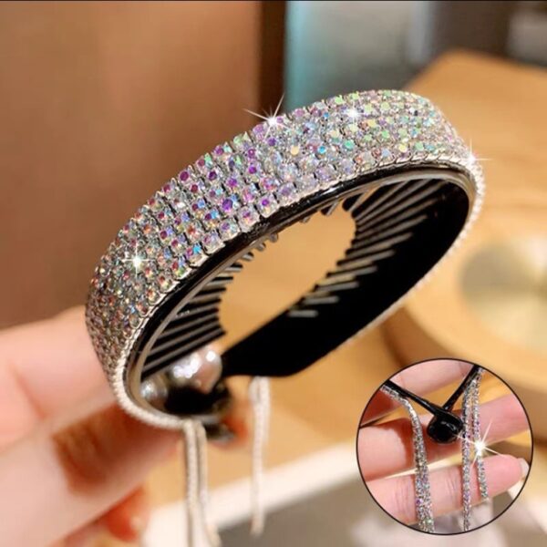 Rhinestone Hairpin Horsetail Clip