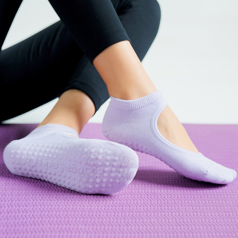 Anti-Slip Breathable Backless Yoga Socks