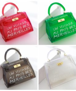 Women Jelly Purse Solid Color Handbags