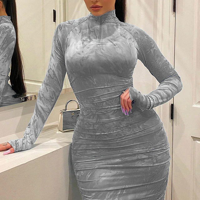 Long Sleeve Bandage Dress