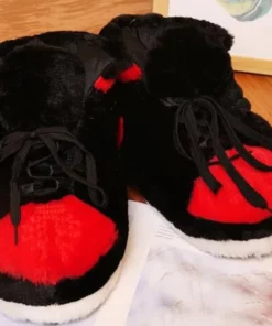 Plush Sneaker Slipper