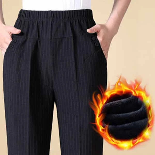 Women's Stylish Plush Straight-leg Pants