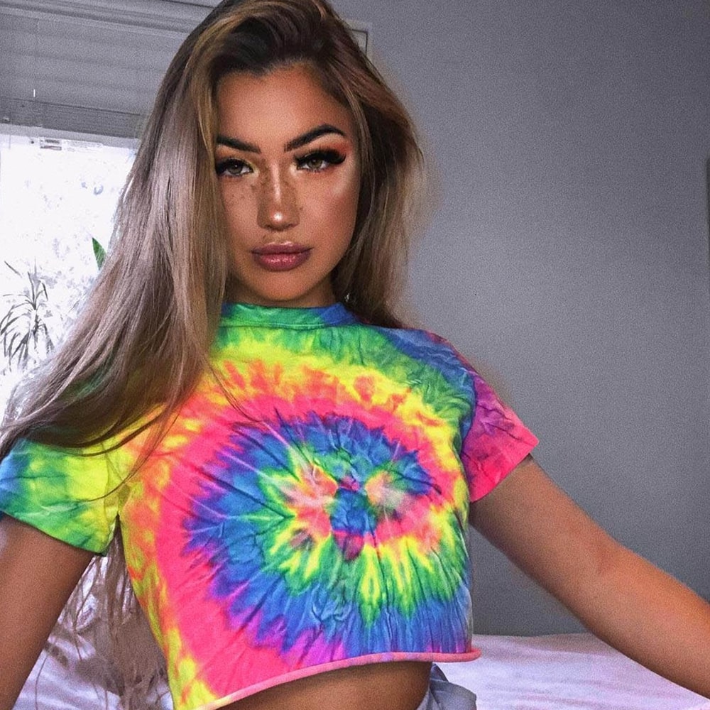 Women's Tie Dye Crop Top