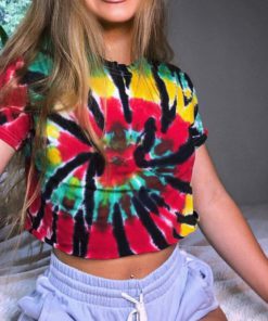 Women's Tie Dye Crop Top