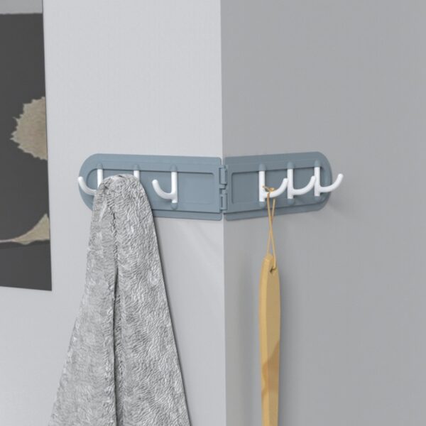 6 Hooks Adhesive Corner Hanger