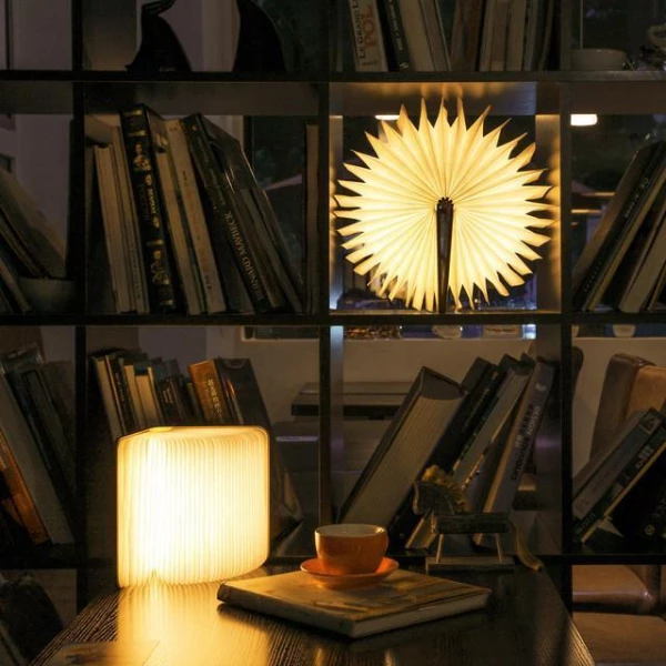 Wood Book Lamp