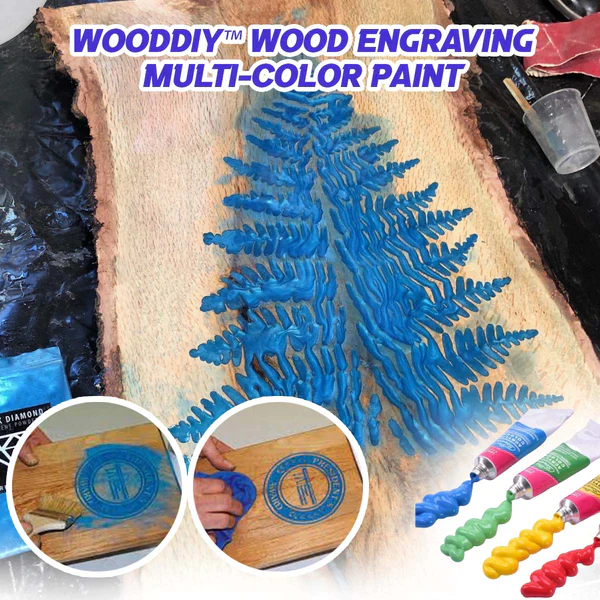 WoodDIY Wood Engraving Multi-Color Paint