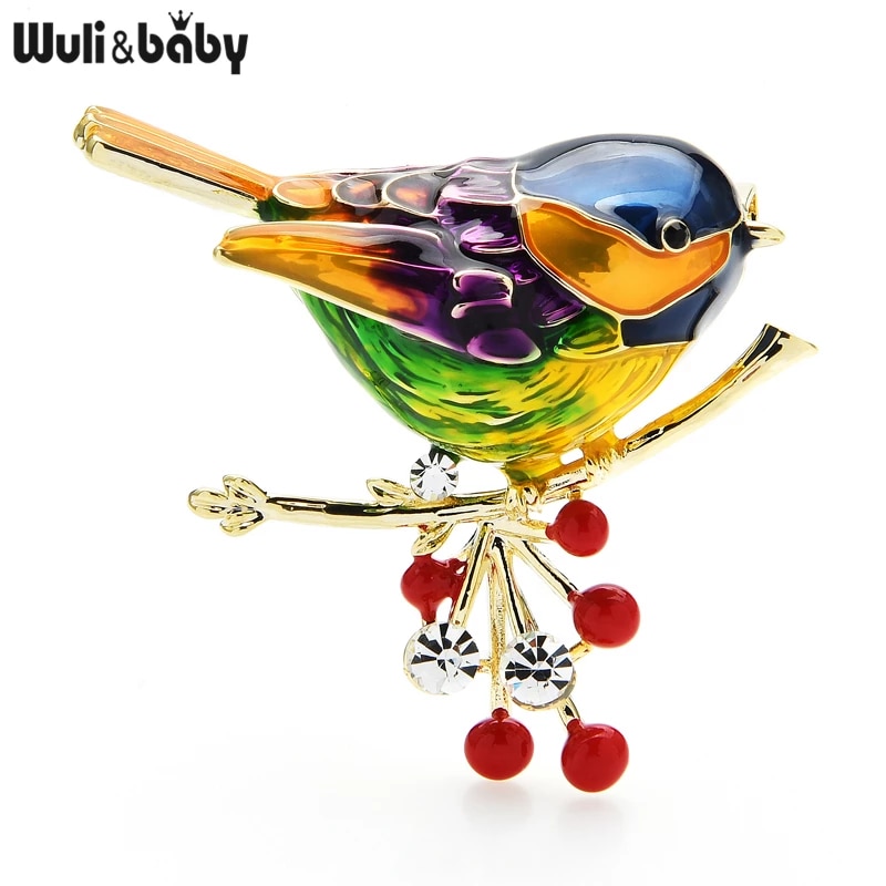 Multicolor Bird Brooch Pins