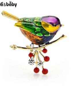 Multicolor Bird Brooch Pins