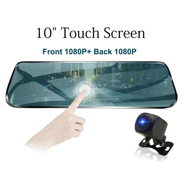 Front and Back Dashcam Rearview Mirror