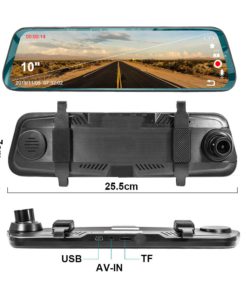 Front and Back Dashcam Rearview Mirror