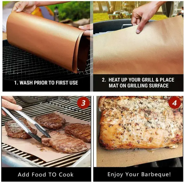 Non Stick Copper Grill Mats