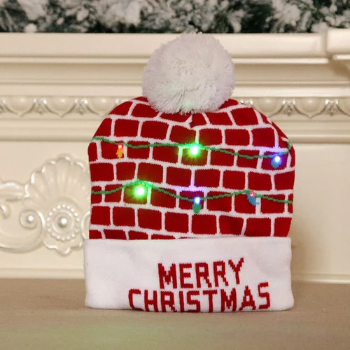 Christmas LED Light Knitted Beanies