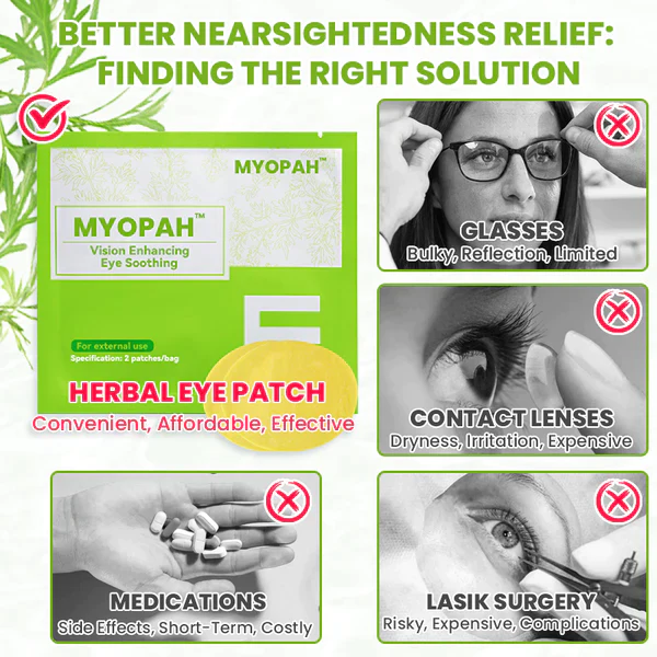 MyoPah Herbal Nearsightedness Eye Patch