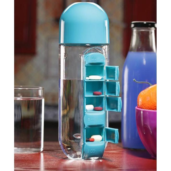 Vitamins Organizer Water Bottle