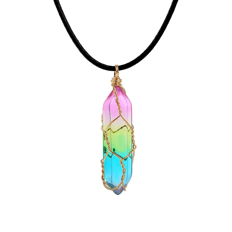 Geometric Crystal Necklace