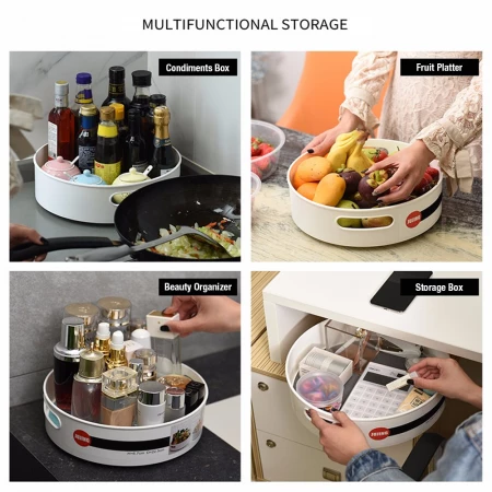 Anti-Skid 360° Rotating Storage Tray