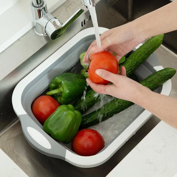 Multi-Functional Collapsible Cutting Board