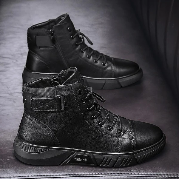 Italian High Top Casual Martin Leather Boots