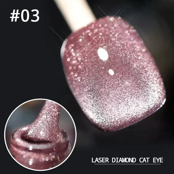 Laser Diamond Cat Eye Nail Polish