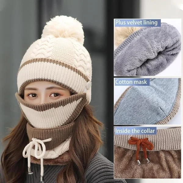 Winter Set-Mask Hat Scarf