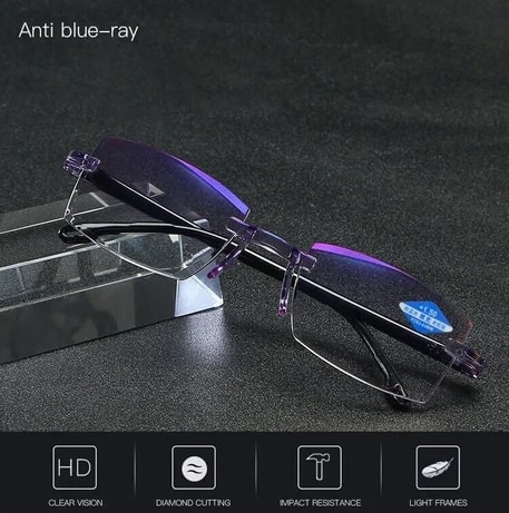 Anti Blue Light Intelligent Dual Focus Reading Glasses