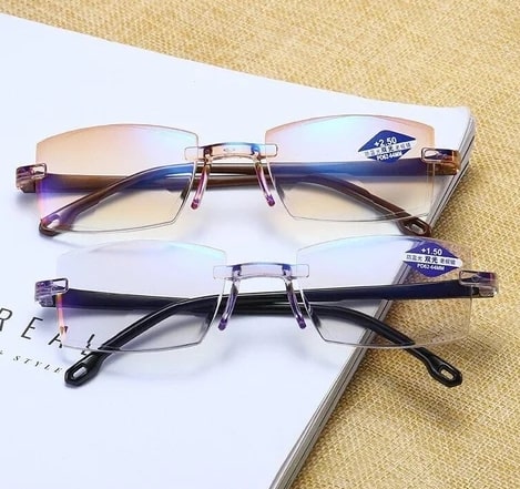 Anti Blue Light Intelligent Dual Focus Reading Glasses