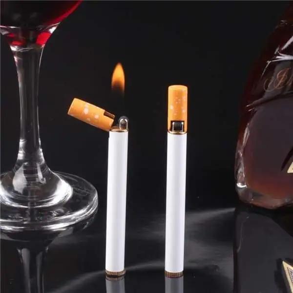 Butane Gas Metal Cigarette Shaped Lighter