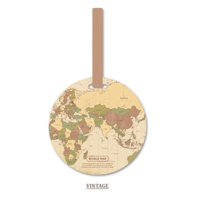 Map Of The World Luggage Tag