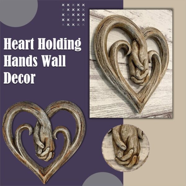 Heart Holding Hands Wall Decor Valentine's Day Gift